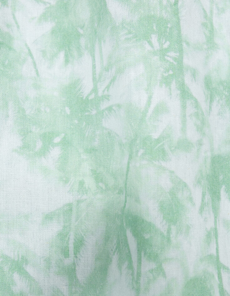 Groen overhemd aquarel-palmboom jongens-9