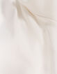 Ecru T-shirt geborduurde strik details kant meisjes-6