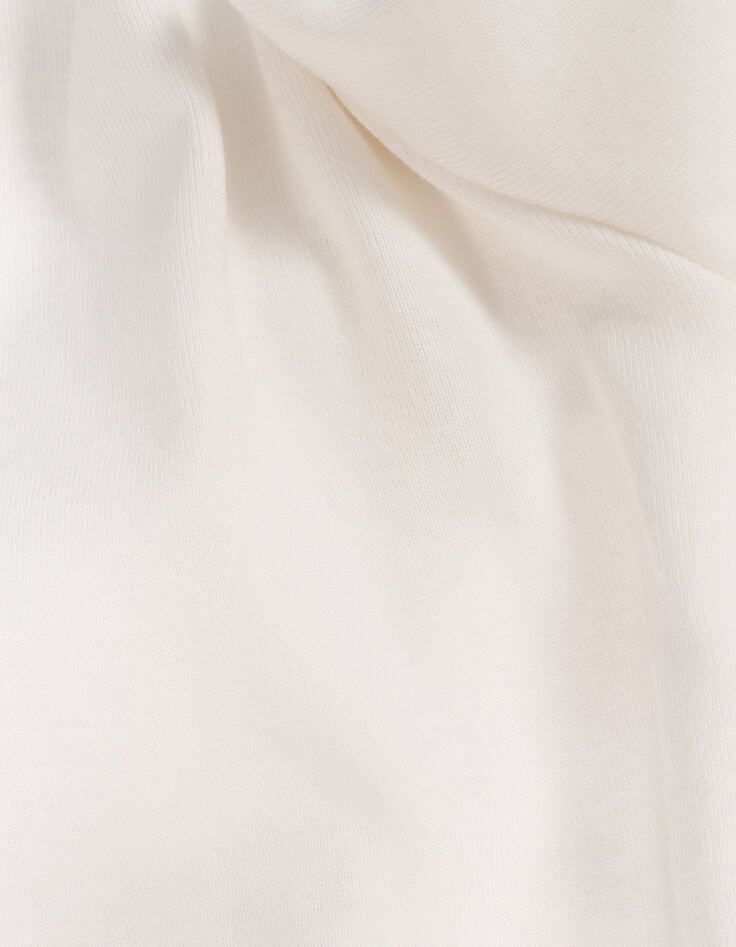 Camiseta crudo lazo bordado detalles encaje niña-6 Camiseta crudo lazo bordado detalles encaje niña-6