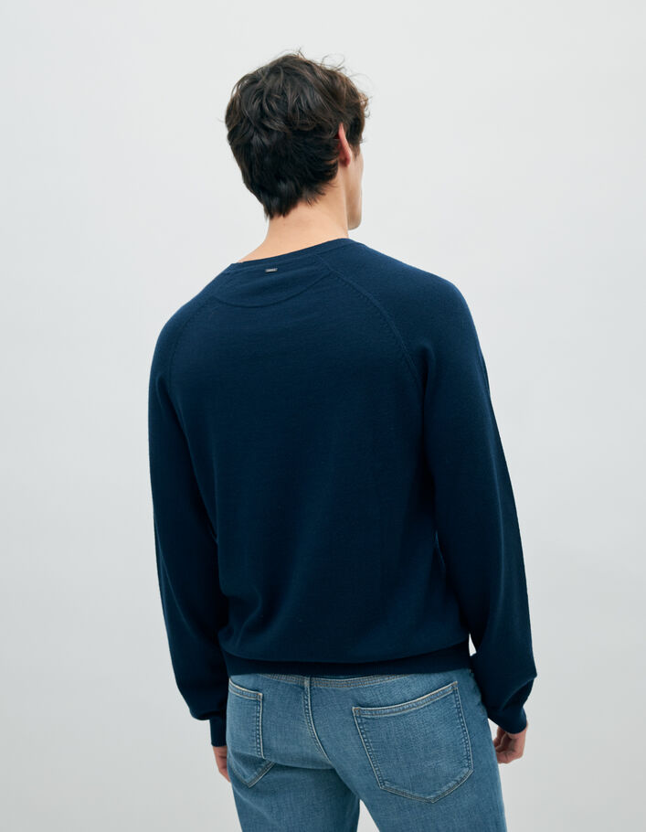 Men’s navy knit DRY FAST sweater - IKKS