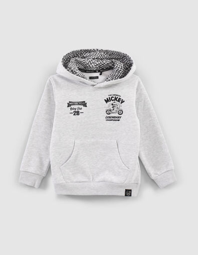 Sweat gris Mickey embossé dos IKKS - MICKEY garçon - IKKS