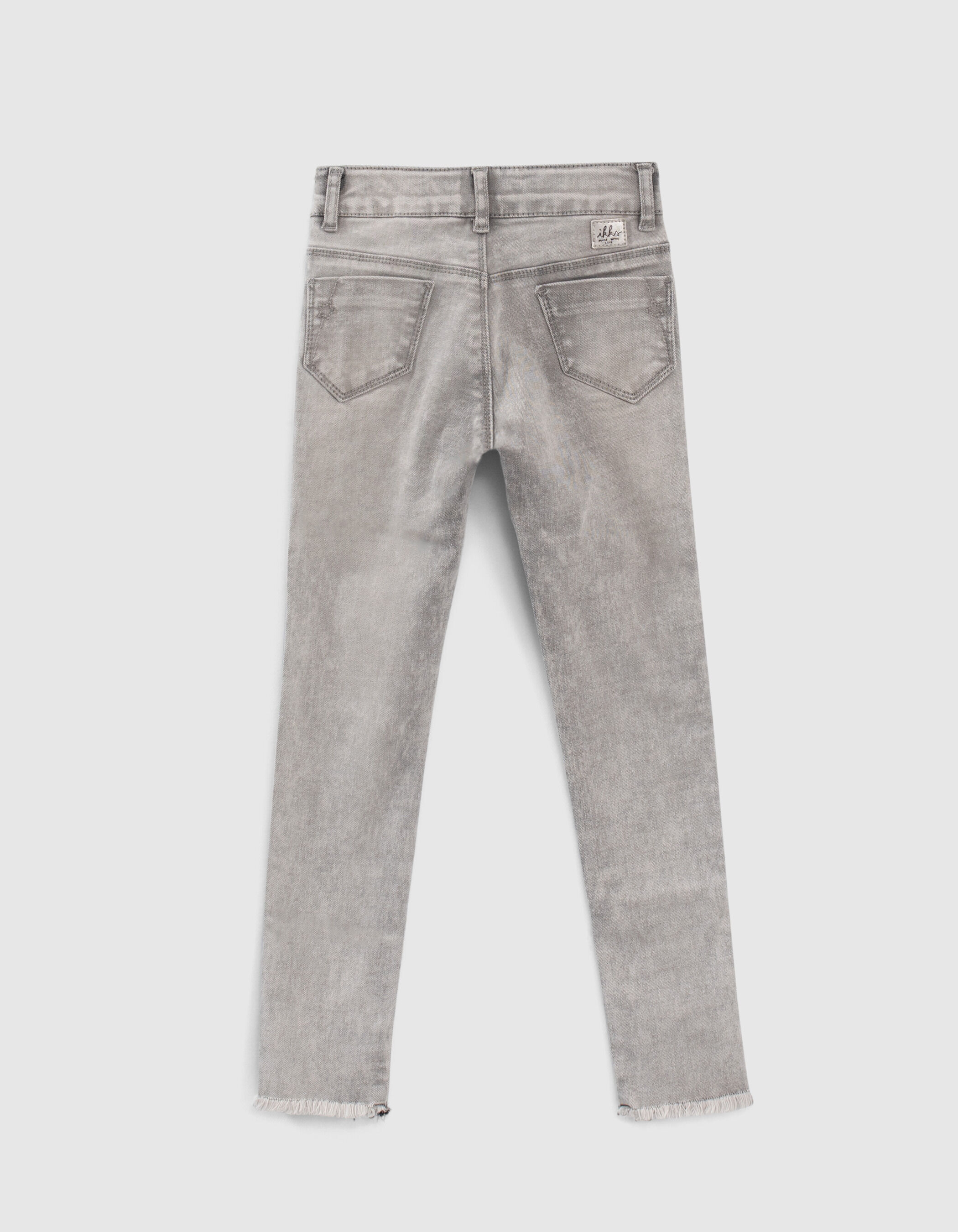 Girls grey skinny jeans shop