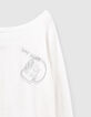 Witte trui vleermuismouwen doodshoofd dames-2