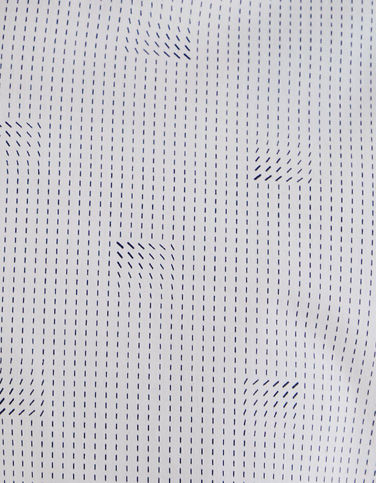 Chemise SLIM blanche imprimé pointillés EASY CARE Homme-7