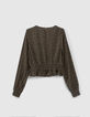 Blouse kaki LENZING™ ECOVERO™ imprimé léopard fille-3