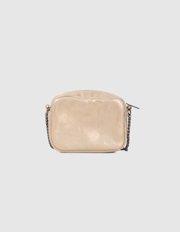 Handtas metallic goud en studs meisjes-3