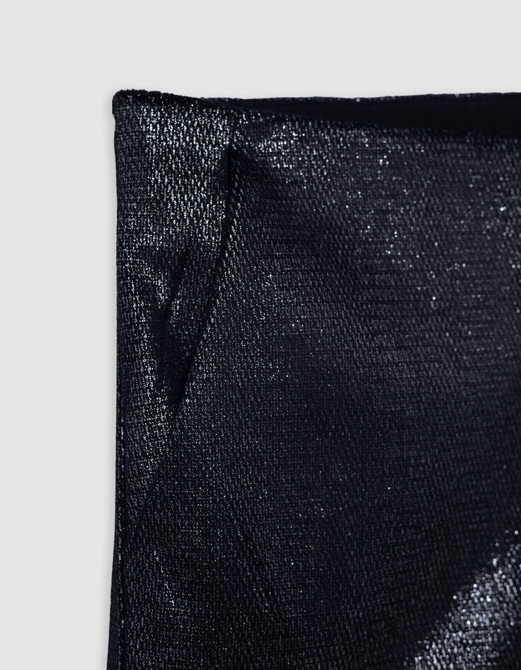 Pantalones cortos negros iridiscentes-5
