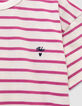 Girls’ organic cotton sailor T-shirt with pink stripes-7