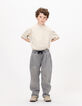 Jungen-Jogginghose mit elastischem Bund in Grau-1