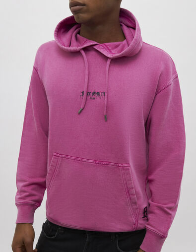 Sudadera rosa felpa capucha Hombre - IKKS