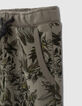 Khaki Jogginghose mit Jungle-Blätterprint für Babyjungen -4