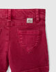 Short en jean rose fuchsia fille-6
