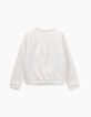 Gebroken wit vest met rits Essentiel meisjes-3