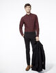 Men's black tapered jeans-6