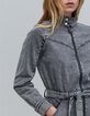 Mono vaquero gris con cremallera para mujer-5