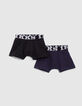 Boxers navy en zwarte strepen jongens-1