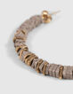 Damencreolen mit kreidewei&szlig;en und goldfarbenen Steinen-3