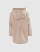 Trench beige détails fantaisie capuche fille-4
