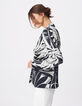 Damesblazer met tropische print-4