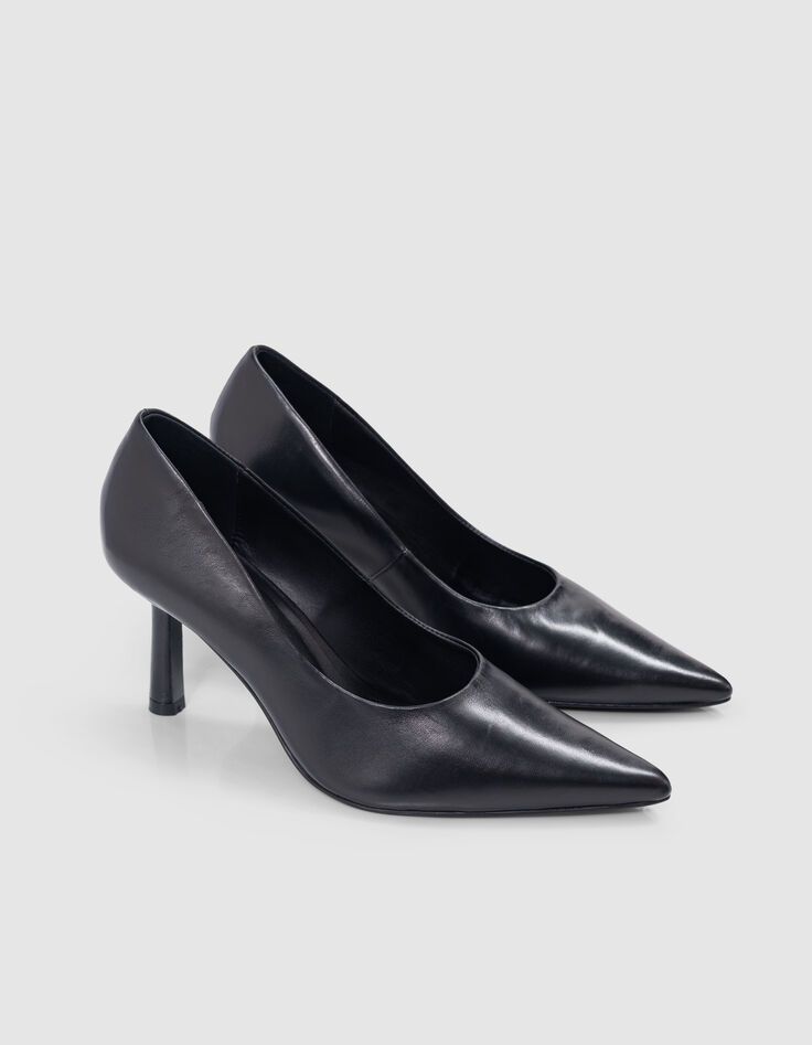 Bombas de cuero glacé negro Ligne 111 Femme-6
