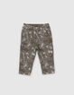Baby boys’ camouflage joggers and khaki sweatshirt outfit-4
