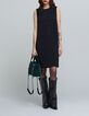 Robe chasuble noire dos-bijou Femme-2