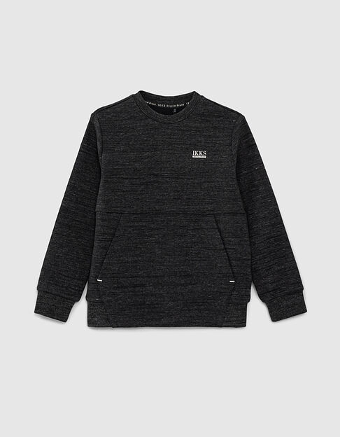 Navy Essential organic cotton fleece sweatshirt