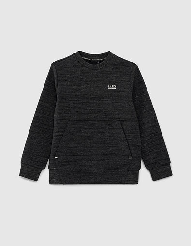 Navy Essential organic cotton fleece sweatshirt - IKKS