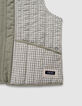 &Auml;rmellose, wendbare Weste in Khaki und Gingham M&auml;dchen-4