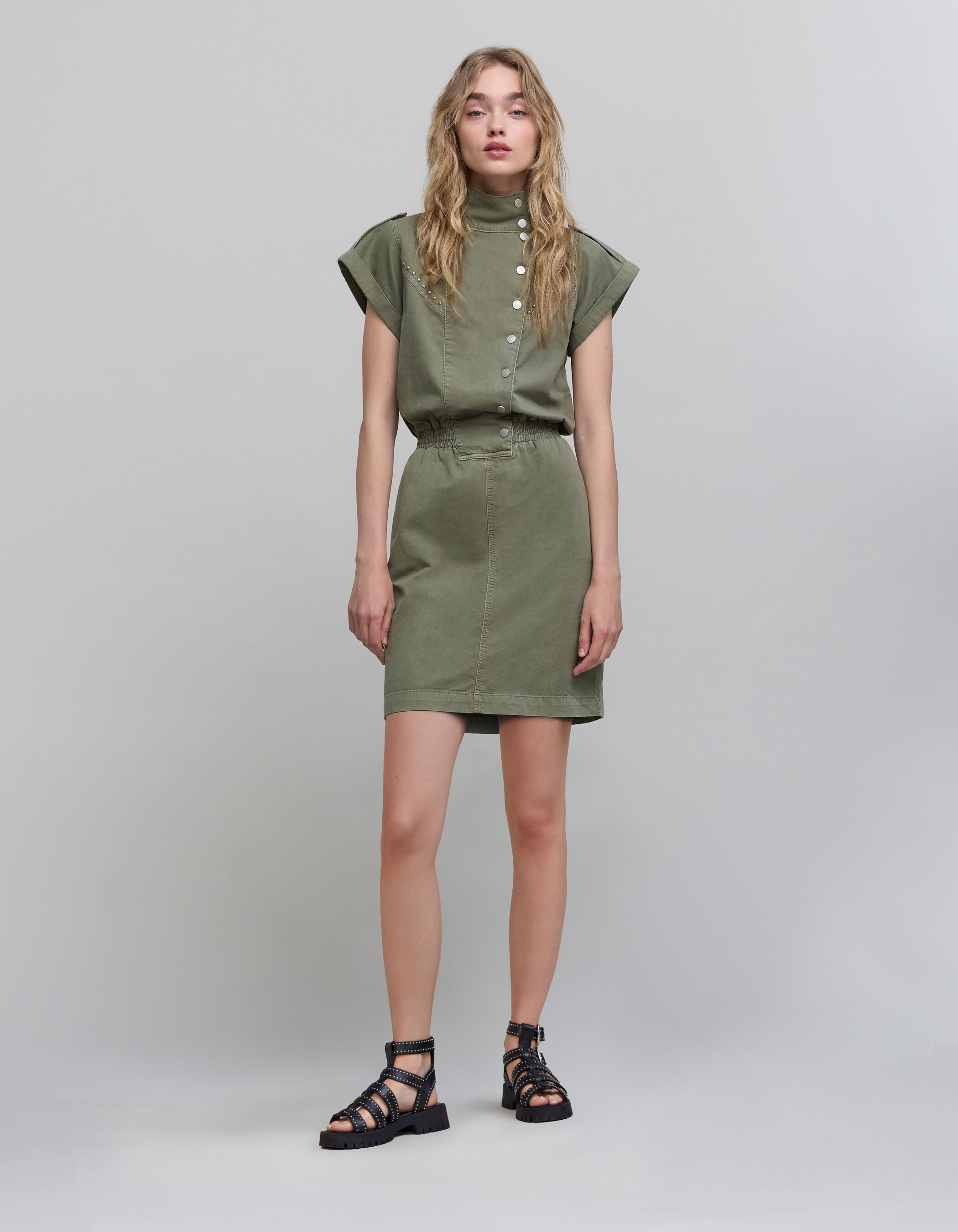 Robe kaki ikks outlet