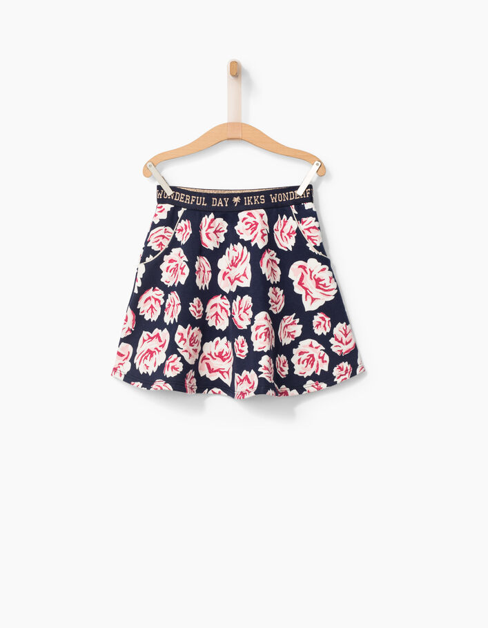 Girls' flowery skirt
