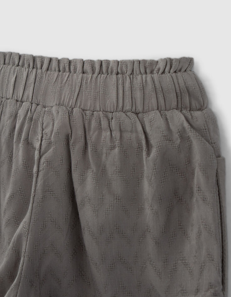 Baby girls’ LENZING™ ECOVERO™ jacquard embroidery trousers-7