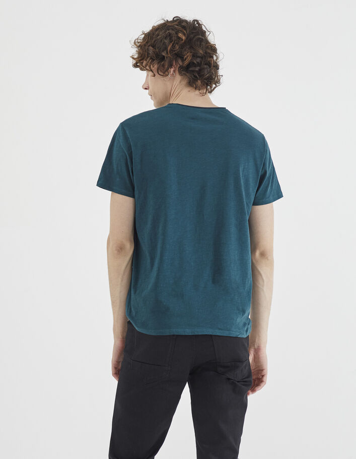 Tee-shirt L'Essentiel dark blue à col V Homme - IKKS