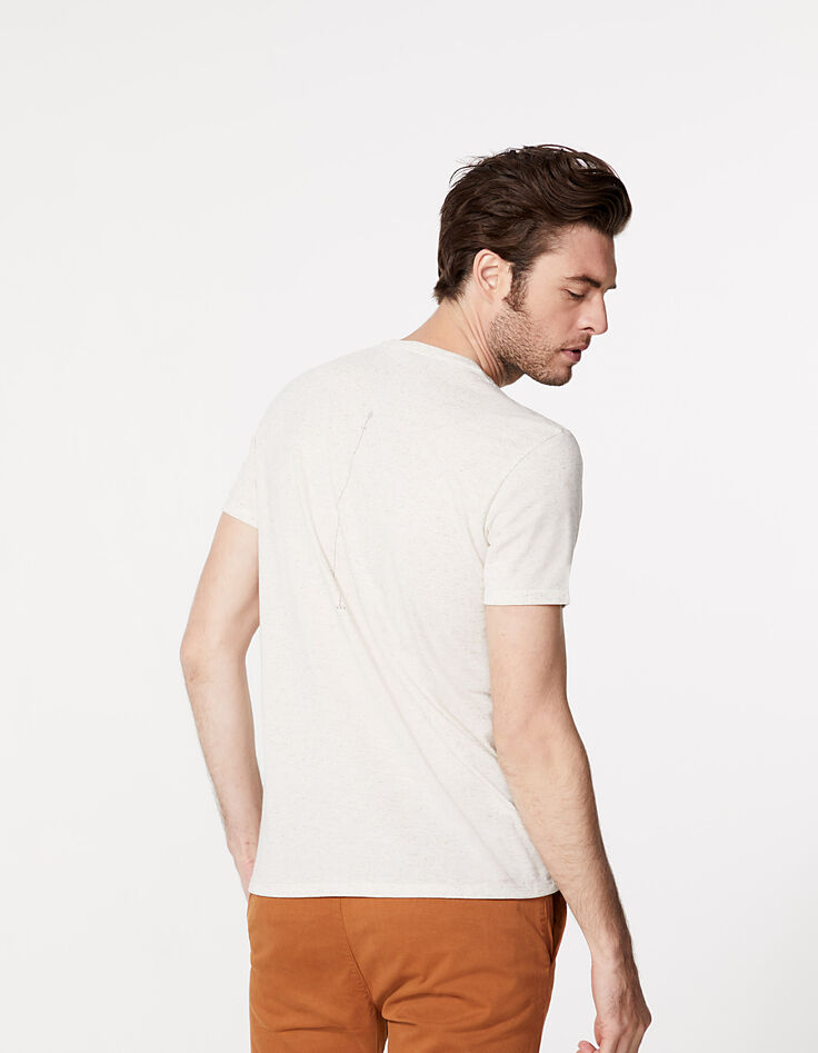 Camiseta natural arty-calavera Hombre-3