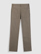 Pantalon battle gris motif rayures Homme-6