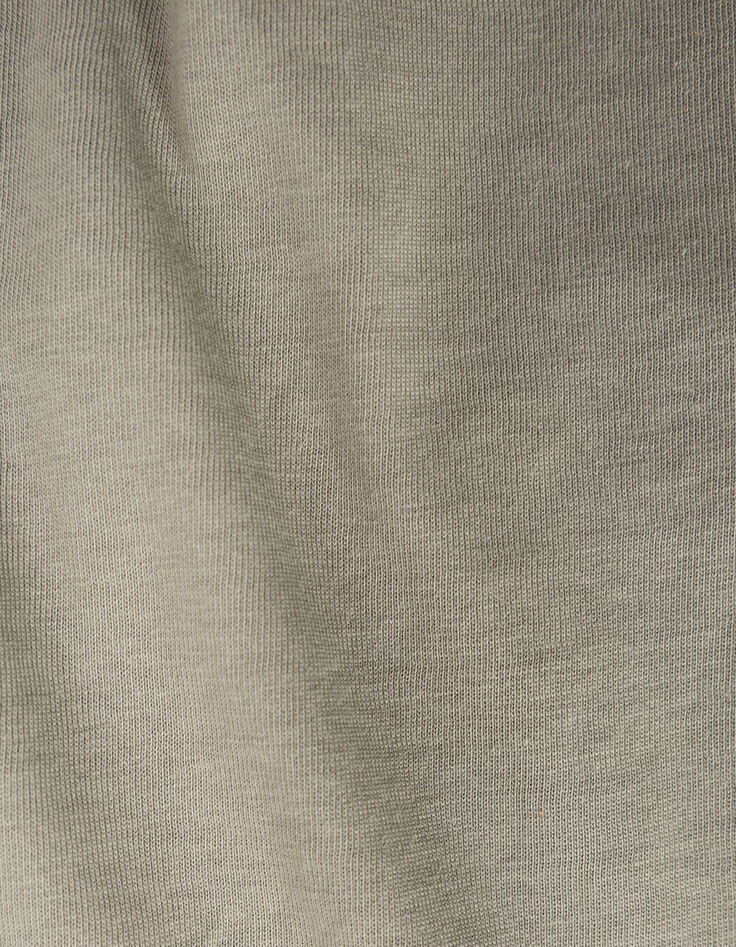 Kaki T-shirt biokatoen dubbele opdruk tijger jongens-5