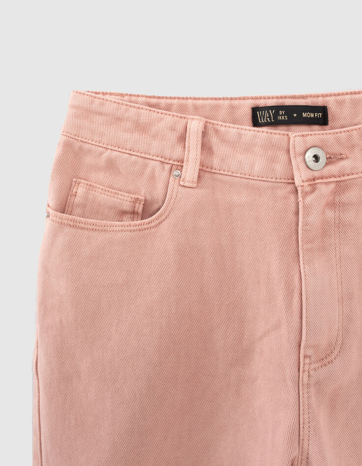 Girls’ powder pink mom jeans-2