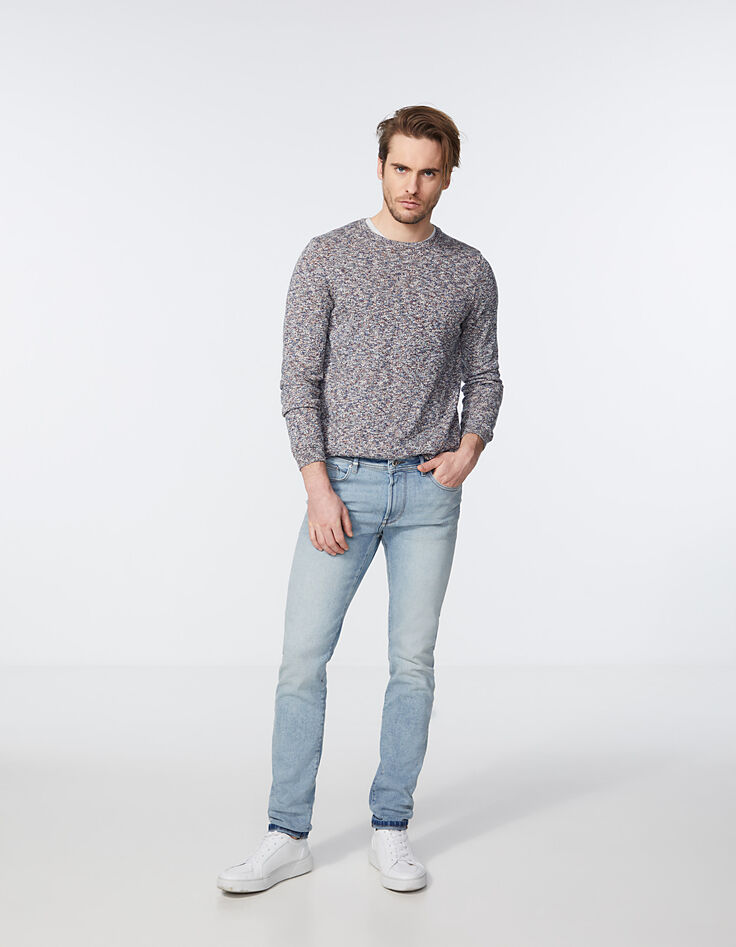 Pull indigo tricot mouliné Homme-5 Pull indigo tricot mouliné Homme-5