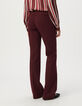 Bordeaux geklede broek milanotricot Dames-4