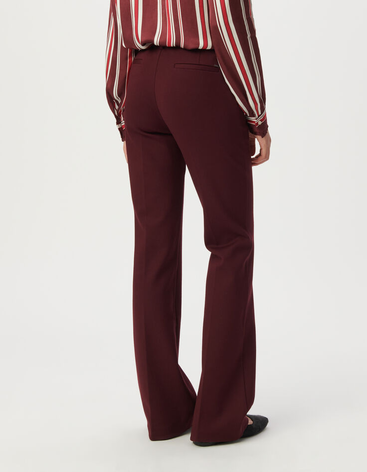 Bordeaux geklede broek milanotricot Dames-4 Bordeaux geklede broek milanotricot Dames-4