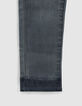 Jean skinny blue grey damier poche dos garçon-5
