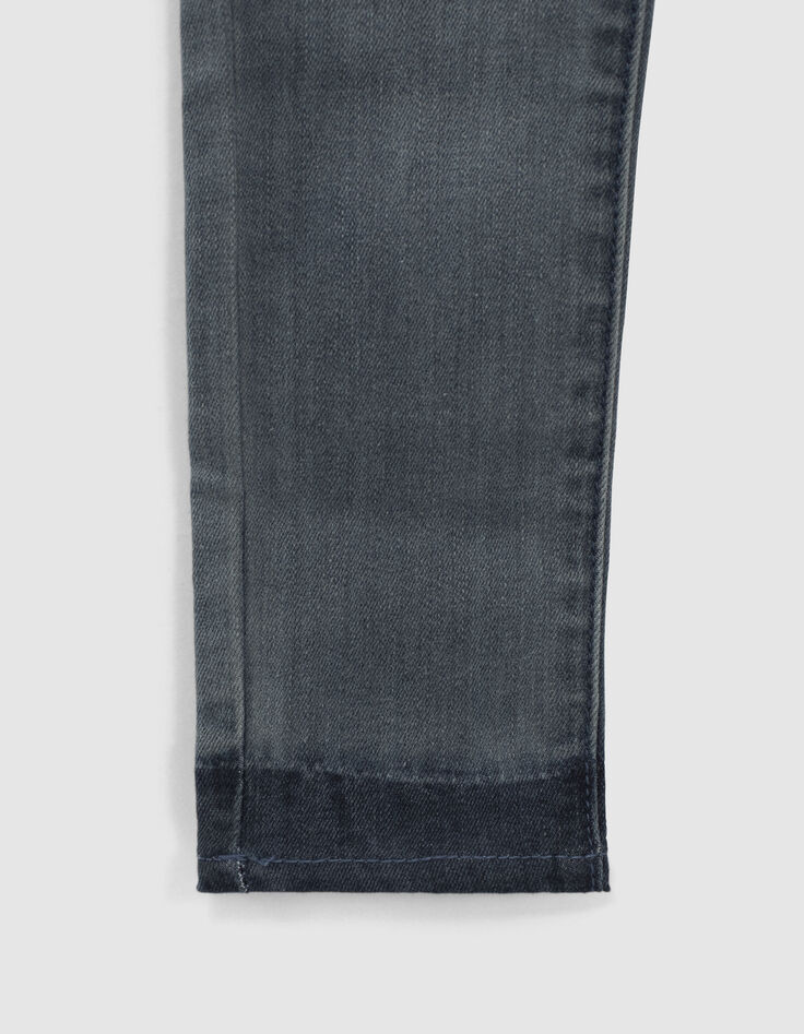 Jean skinny blue grey damier poche dos garçon-5
