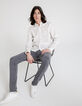 Men’s off white skull print SLIM shirt -1