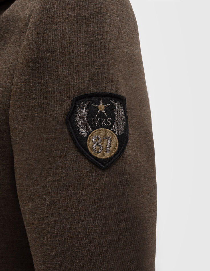 Abrigo líquen punto neopreno insignia army mujer-5 Abrigo líquen punto neopreno insignia army mujer-5