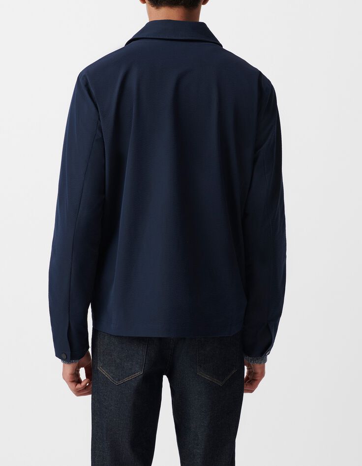 Men&rsquo;s navy COOLMAX seersucker jacket-3