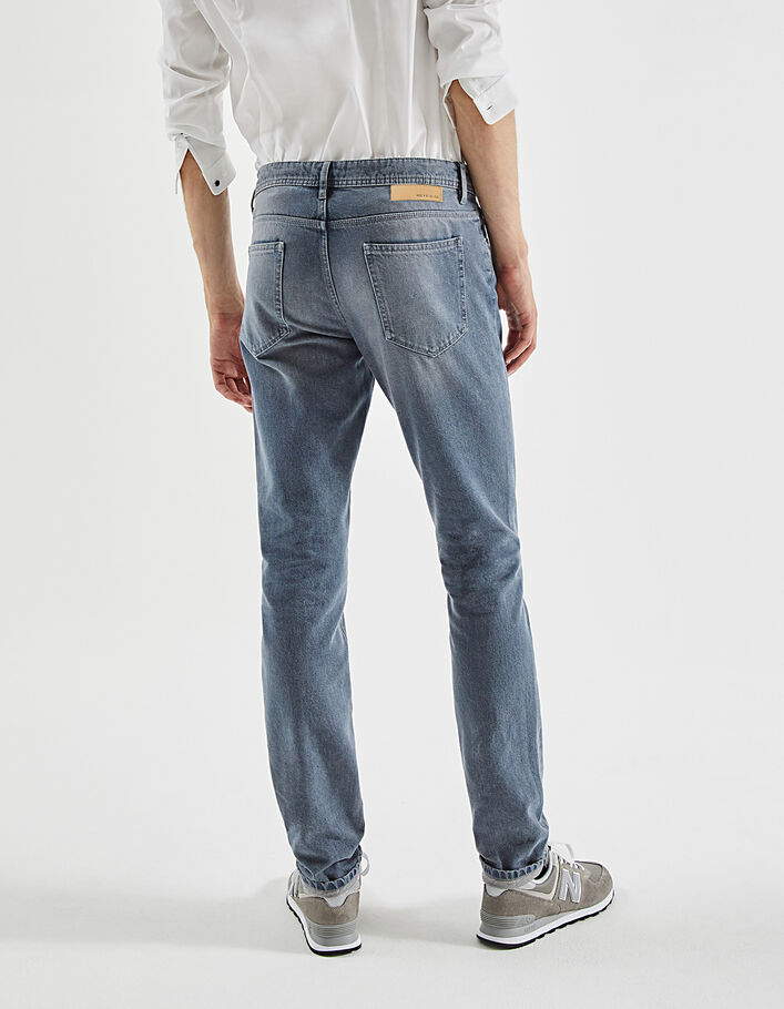 Eisblaue SLIM-Herrenjeans IKKS BETTER Nils-3