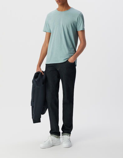 T-shirt L'Essentiel horizon coton bio col rond Homme - IKKS