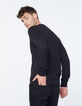 Sudadera negra Electro IKKS Paris Hombre-4
