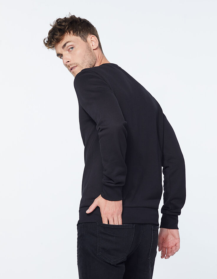 Sudadera negra Electro IKKS Paris Hombre-4