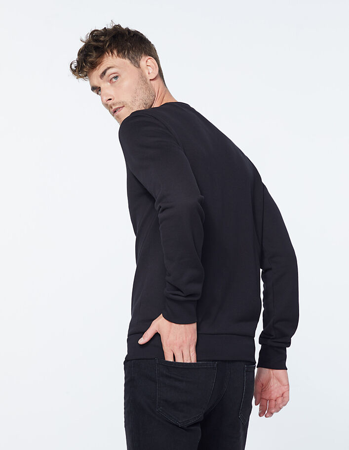 Zwarte sweater Electro IKKS Paris Heren - IKKS